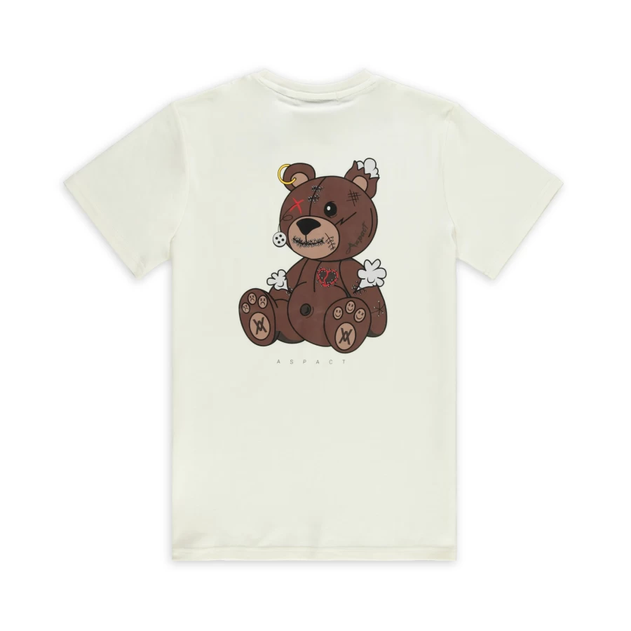 Aspact Teddy Tee Canoli - Soft Cotton Comfort Fit T-Shirt for Men and Women