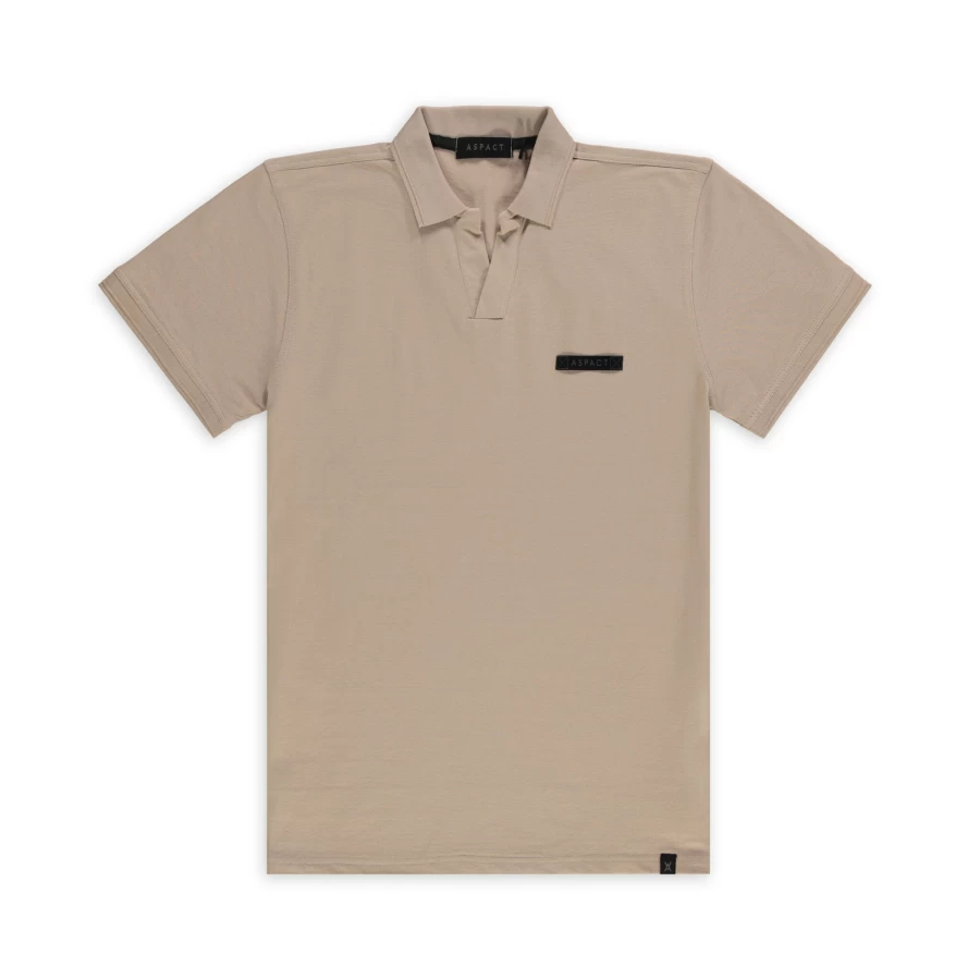Aspact Men's Polo Shirt in Taupe - Classic Casual Comfort Fit